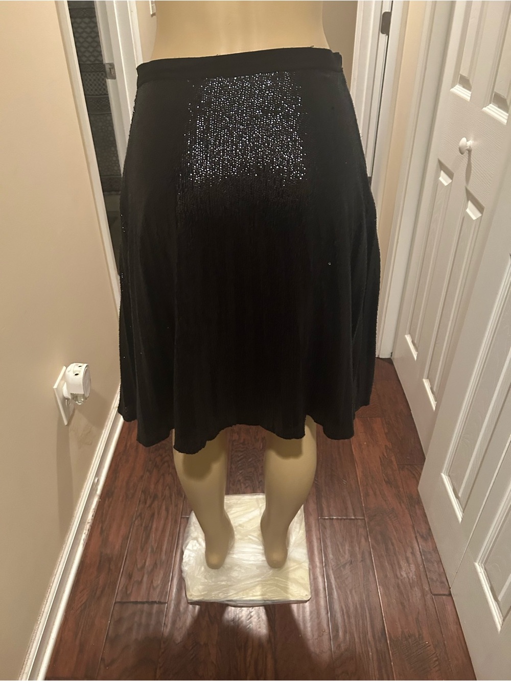 Joie Black Skater Skirt with Subtle Sparkle